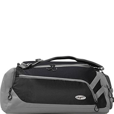 Imagem de Olympia Blitz — Bolsa esportiva conversível para academia com alças para mochila, Bolsa esportiva de ginástica conversível Blitz de 55,88 cm com alças de mochila, Preto + cinza, One Size