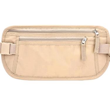 Imagem de Pochete Doleira Porta Dólar Viagem Documento Passaporte Porta dinheiro cinto elástico Anti Furto Viagem