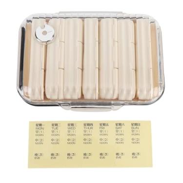 Imagem de Caixa de Medicamentos para 7 Dias, Organizador de Medicamentos de Grande Capacidade para Vitaminas, Suplementos de óleo de Peixe Com Dispensador de (21 Grade #11)