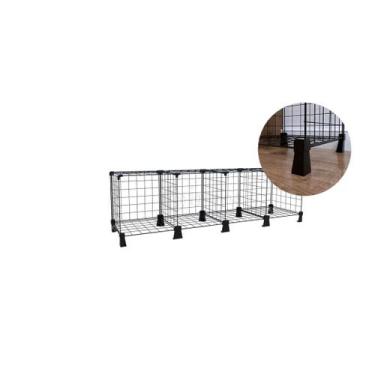 Imagem de Estante Prateleira Horizontal 4 Nichos para Quarto Infantil Sala Livre
