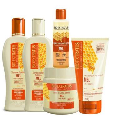 Imagem de Kit Mel Nutritivo Bio Extratus Preenche os Fios 5 Produtos