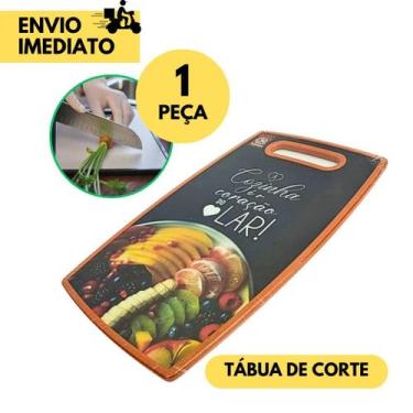 Imagem de Kit 3 Tábuas de Corte Estampadas para Carne, Legumes e Frutas Higiênci
