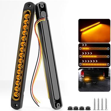 Imagem de PSEQT 10" 15 LED Trailer Identificação Luz LED Vire Sinal Trail Luz Trail Barra Faixa Caminhão Lado Traseiro Marcador Luzes À Prova d’Água