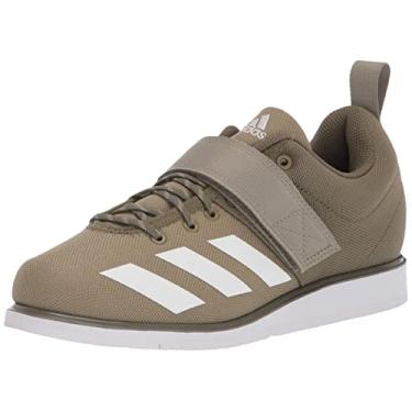 Imagem de adidas Powerlift 4 Tênis masculino para levantamento de peso Cross Trainer, Verde órbita/branco/oliva focada, 4