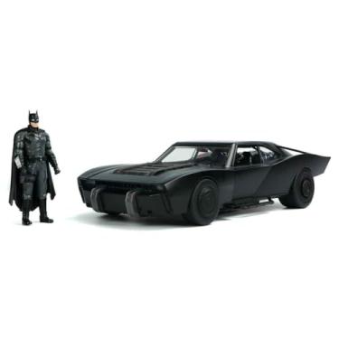 Imagem de Jada Toys The Batman - Batmóvel carro metal, escala 1:18, com figura de metal, colecionismo, cor preta (253216002), a partir de 8 anos.