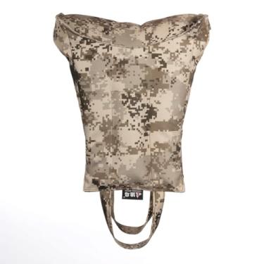 Imagem de CHASING BIRDS Almofada para lente de câmera à prova d'água camuflada, bolsa fotográfica (não preenchida) (grade marrom)