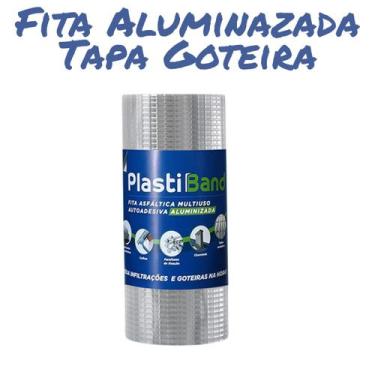Imagem de Tapa Goteira Fita Autoadesiva aluminizada 15cm x 10m - Dplastic, 1 Uni