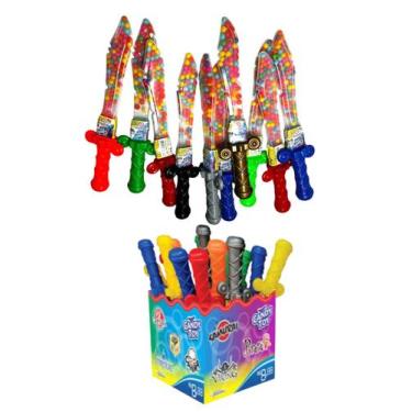 Imagem de Espada Pirata com Balinhas 50un x 28gr Candy Toy - Genérica