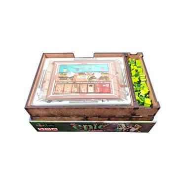 Imagem de Organizador (INSERT MDF) para Tiny Epic Zombies + Board Band (Elástico)