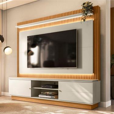 Imagem de Home Para Tv Ate 75 Polegadas Com Led Clark Nature Off-white