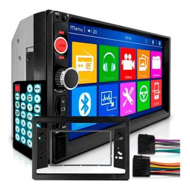 Imagem de Kit central multimidia MP5 7 pol com moldura cobalt onix 2013 A 2018