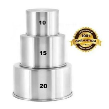 Imagem de Jogo de assadeira redonda alta - forma de bolo bento cake - panetone n