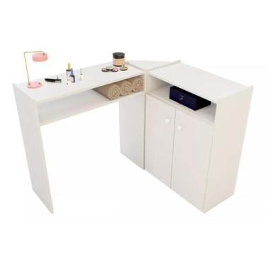 Imagem de Mesinha Manicure Salão De Beleza Prateleira Estética - FR MÓVEIS, Bran