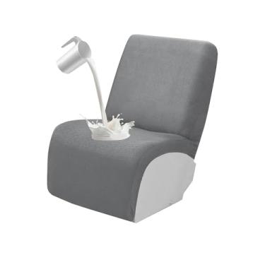 Imagem de ROFASVCO Capas de sofá reclináveis, secionais, em forma de L, à prova d'água, laváveis, para poltronas reclináveis em formato de L, super elásticas (capa de assento adicional, cinza claro)