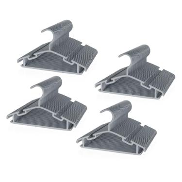 Imagem de VILICK Cabides de plástico para crianças, cabides de roupas de bebê para armário com 100 pacotes de cabides antiderrapantes para roupas infantis, cabides infantis pequenos para calças, casacos, saias