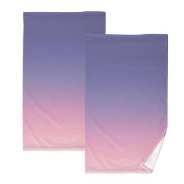 Imagem de Blush Twilight Shift-41 toalhas de banho de algodão 2 peças, toalhas de mão pequenas, toalhas de banho absorventes, toalhas de banho de secagem rápida, toalhas decorativas para banheiro, cozinha