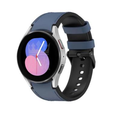 Imagem de pulseira PU (poliuretano) com fecho preto para galaxy watch4 40mm/ 44m