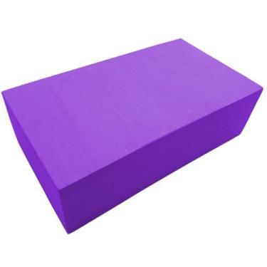 Imagem de Kit 4 Blocos de Yoga e Pilates 23x13x7cm Resistente Ams Eva (Lilás, 23x13x7cm)