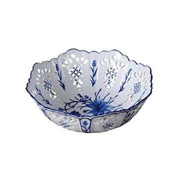 Imagem de GeRRiT Bandejas de tigela de frutas, suportes de bolo, sala de estar, decoração de mesa de café, travessas de frutas de cerâmica, prato de lanche de doces