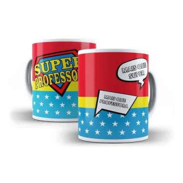 Imagem de Caneca Porcelana Dia Dos Professores Super Professora - Villa Caneca
