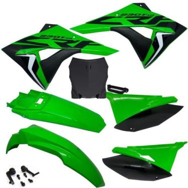 Imagem de Kit Plástico Biker Next Crf 230 Com Number Plate F1rst e Adesivos, Ver