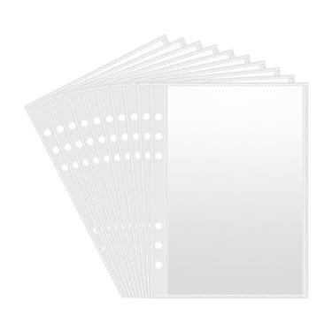 Imagem de 30 capas de bolso para fichário A5 com 6 anéis, folhas de 1 bolso, folhas de refil para cartões fotográficos Kpop, desafios de economia, fichário de álbum de coleção de adesivos (espessura de 100