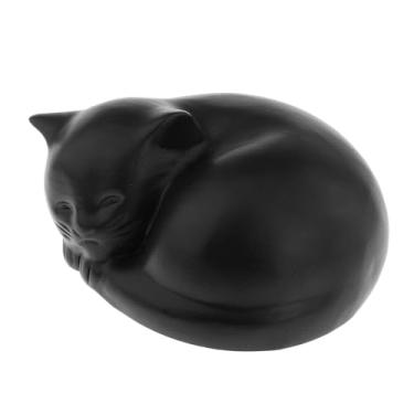 Imagem de Bothyi Organizador de caixa de lembranças da urna de animais de estimação para gato de gato adormecido, armazenamento de memórias, urna funerária de