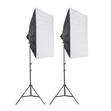 Imagem de Kit Softbox Profissional Tripé Portátil Led Iluminação Foto