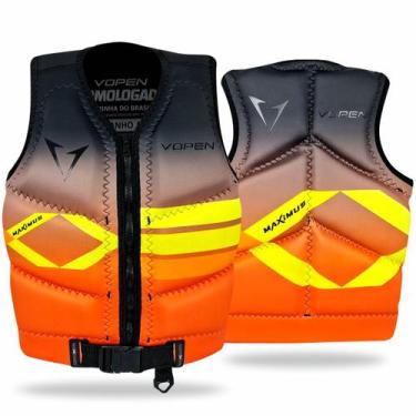 Imagem de Colete Salva Vidas Neoprene Homologado Maximus Next - Vopen, Laranja, 