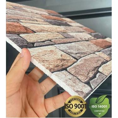 Imagem de Kit 10 Placas EPS 3D Alto Relevo Textura Revestimento Térmico 50cm - P