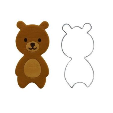 Imagem de Cortador Inox Urso Decoração Ursinho Animado Festa Infantil - Udlandia