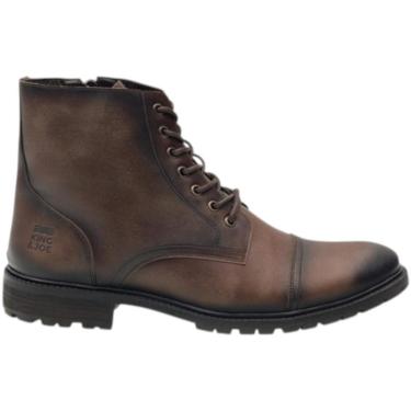 Imagem de Bota Masculina King Joe em Couro Fechamento Amarração e Ziper-Masculino