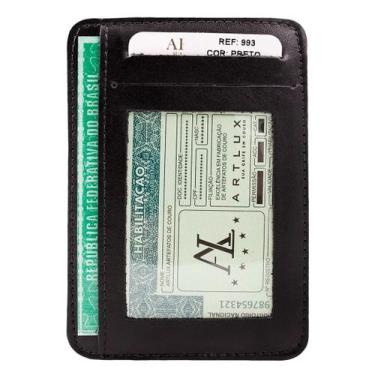Imagem de Porta Documento de Carro e RG em Couro 993 - Artlux, Preto