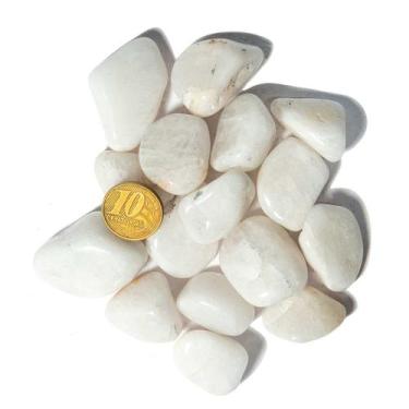 Imagem de 200g Quartzo Leitoso Rolado Pedra Natural P 10 a 20mm Tipo B - Cristai