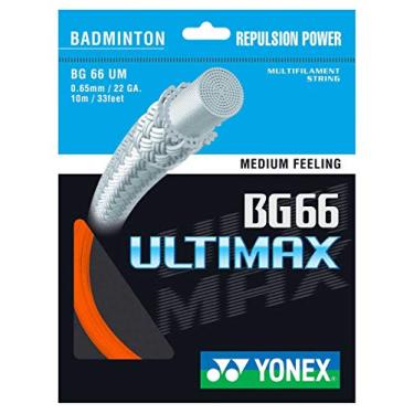 Imagem de Yonex Cordas de badminton BG66 Ultimax 10MTR, laranja