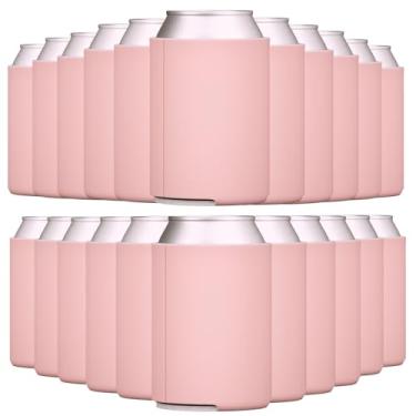 Imagem de G7 Power Refrigeradores De Latas Neoprene Tahoebay (Pacote Com 25) Padrão 12 Onças, Mangas Cerveja Vazias (Rosa Empoeirado)