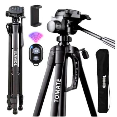 Imagem de Tripé Profissional Para Câmera E Celular + Bolsa + Controle e Para Celular (170cm + Controle)