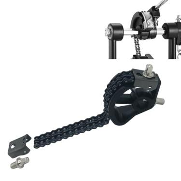 Imagem de TUOREN Pedal De Bumbo, Corrente, Roda Dentada, Suporte Came, Peças, Conector Acionamento Duplo, Conjunto Dispositivo, Substituição Preto