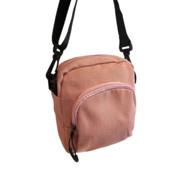 Imagem de Bolsa Transversal Shoulder Bag Lisa, 16cm x 14cm x 5cm, Tecido Poliéster, Rosa