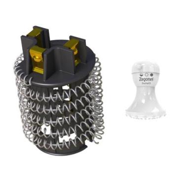 Imagem de Resistência Chuveiro Elétrica Ducha SS 5200w 220v 3t Zagonel, Preto