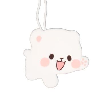 Imagem de Etiqueta de bagagem de leite em branco autorizada Milkmochabear Mercadoria fofa adorável silicone com cartão de identificação etiqueta de mala de viagem acessórios essenciais para bolsas mochilas