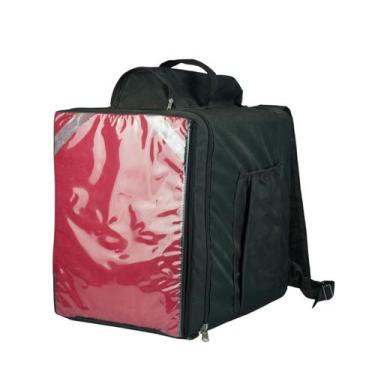 Imagem de Mochila Térmica para Lanche com Isopor  Ideal para Delivery e Transpor
