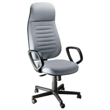 Imagem de Cadeira Presidente Com Espaldar Alto Linha Blenda Cinza - DESIGN OFFIC