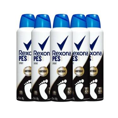 Imagem de Kit Desodorante Aerosol Rexona Para Os Pés Sport 153ml - 5 Unidades