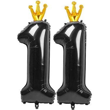 Imagem de Reavor Balão Preto Número 11 De 40 Pol., Balões, Decorações Aniversário Anos, Fornecedores Festas Para Meninos E Meninas Anos