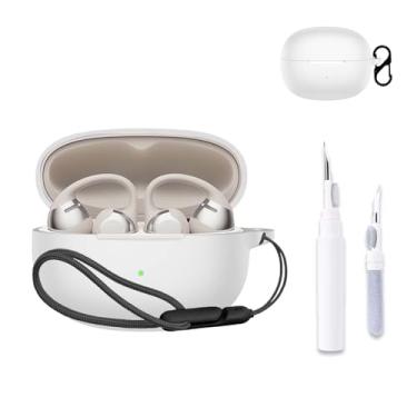 Imagem de NOUKAJU Capa para SHOKZ OpenDots One, capa protetora para fone de ouvido (com mosquetão + cordão + caneta de limpeza) à prova de quedas, à prova de choque, capa protetora para fones de ouvido abertos