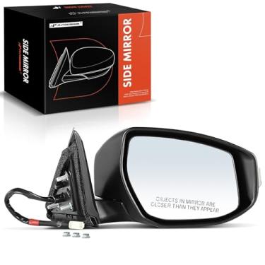 Imagem de A-Premium Espelho Retrovisor Elétrico Lateral Do Passageiro - Compatível Com Nissan Altima 2013, 2014, 2015, 2016, 2017, 2018, Aquecido, Manual, Dobrável, Branco, Externo, Seta Para Substituição, Nº