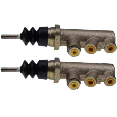 Imagem de JZGRDN Cilindro mestre de freio retroescavadeira 2 peças 3614780M91 182445A1 D143162 compatível com capa 5570LXT 570MXT 580L 580M 580SL 580SM 580SM+ 585G 586G 588G 590L 590SL 590SL 590SL 0SM Novo Hol