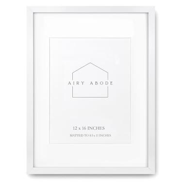 Imagem de Airy Abode Porta-retrato de madeira branca premium, 30 x 40 cm, fosco para 21 x 28 cm - escolha seu tamanho e cor