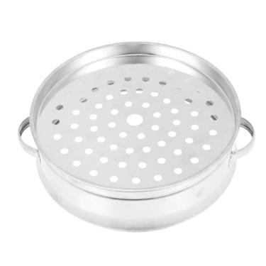 Imagem de PRETYZOOM Suporte Para Ovos, Vaporizador De Aço Inoxidável, Alça Alimentos, Cesta Pão, Peixe, Cozimento A Vapor, Cozinhar Arroz Metal 18 Cm